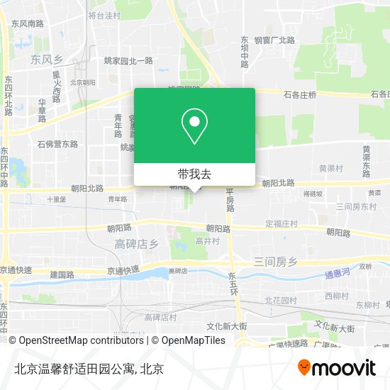 北京温馨舒适田园公寓地图