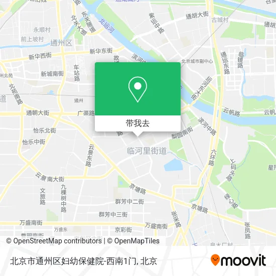 北京市通州区妇幼保健院-西南1门地图