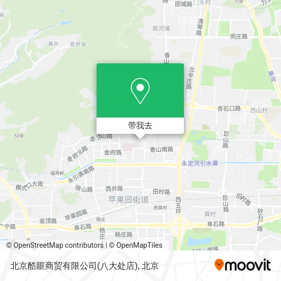 北京酷眼商贸有限公司(八大处店)地图