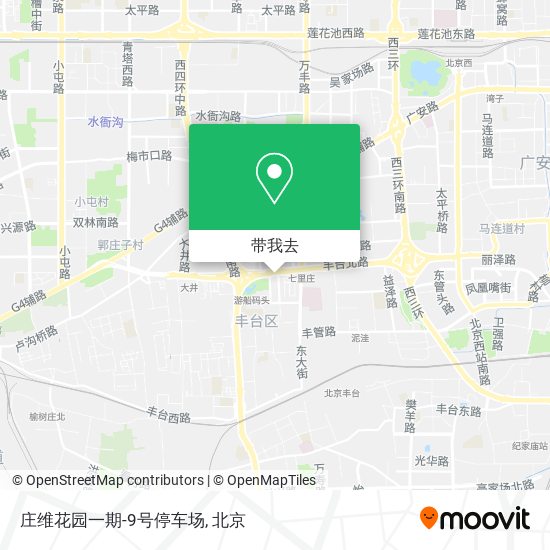庄维花园一期-9号停车场地图