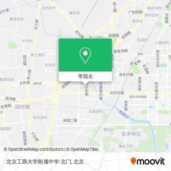 北京工商大学附属中学-北门地图