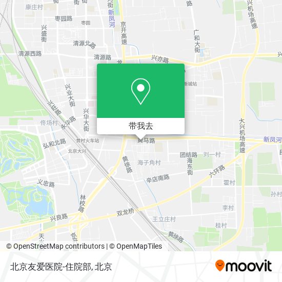 北京友爱医院-住院部地图