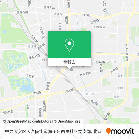 中共大兴区天宫院街道海子角西里社区党支部地图