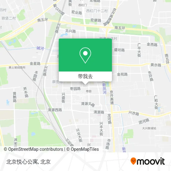 北京悦心公寓地图