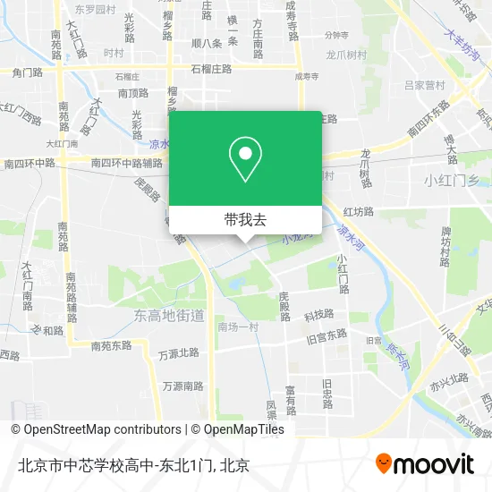 北京市中芯学校高中-东北1门地图