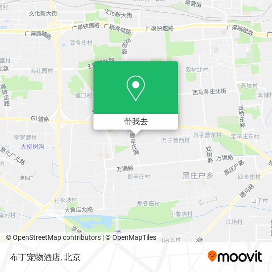 布丁宠物酒店地图