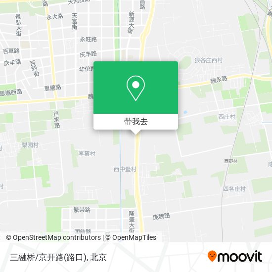 三融桥/京开路(路口)地图