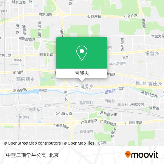 中蓝二期学生公寓地图