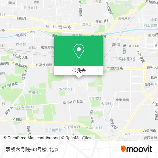 双桥六号院-33号楼地图
