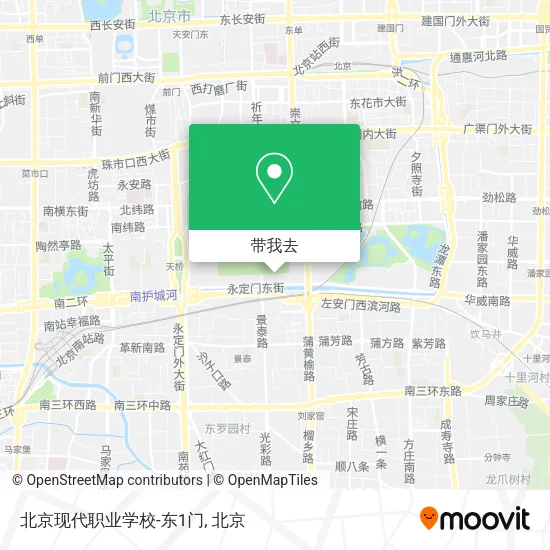 北京现代职业学校-东1门地图