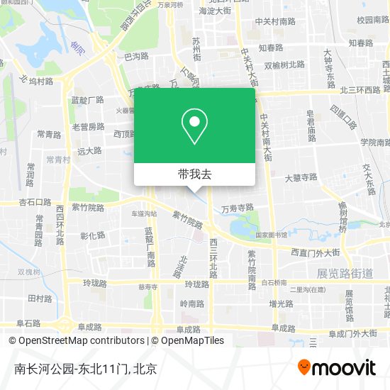 南长河公园-东北11门地图