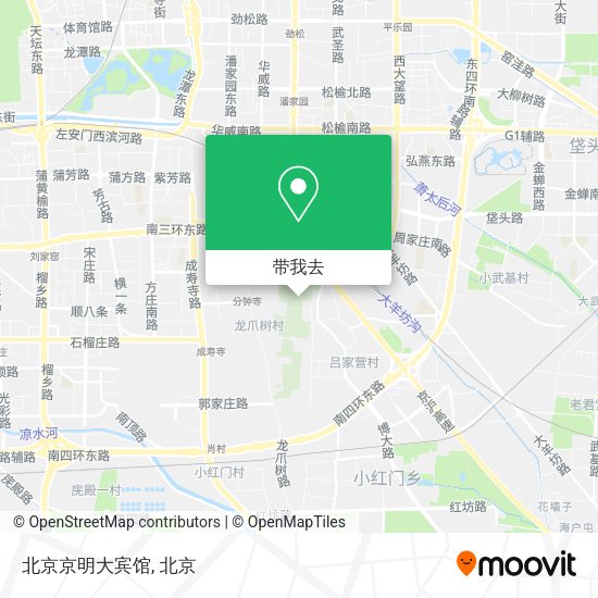 北京京明大宾馆地图