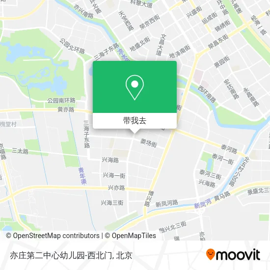 亦庄第二中心幼儿园-西北门地图