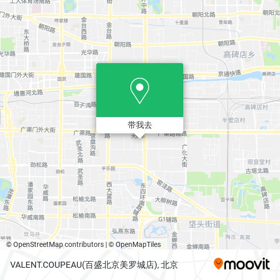 VALENT.COUPEAU(百盛北京美罗城店)地图