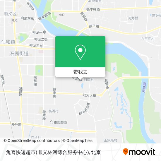 兔喜快递超市(顺义林河综合服务中心)地图
