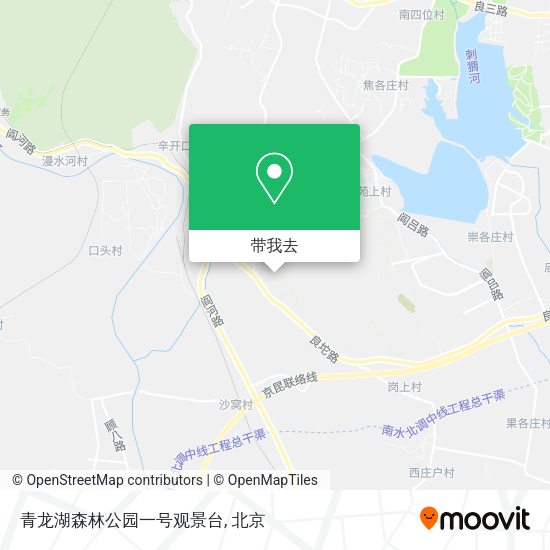 青龙湖森林公园一号观景台地图