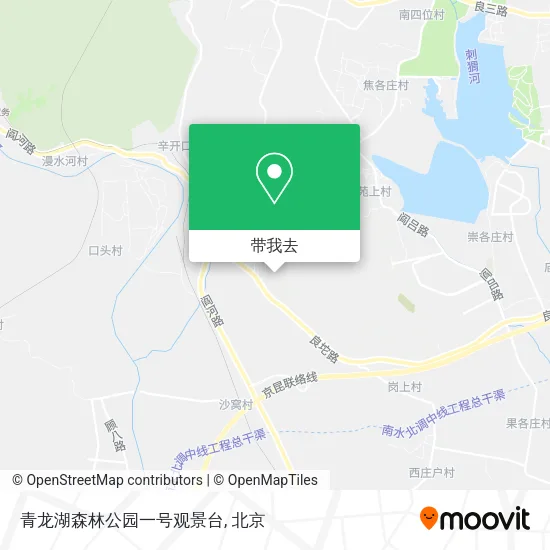 青龙湖森林公园一号观景台地图