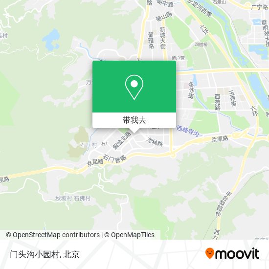 门头沟小园村地图