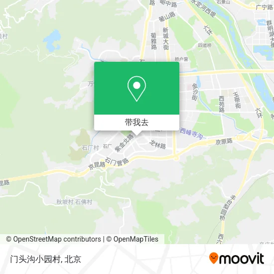 门头沟小园村地图