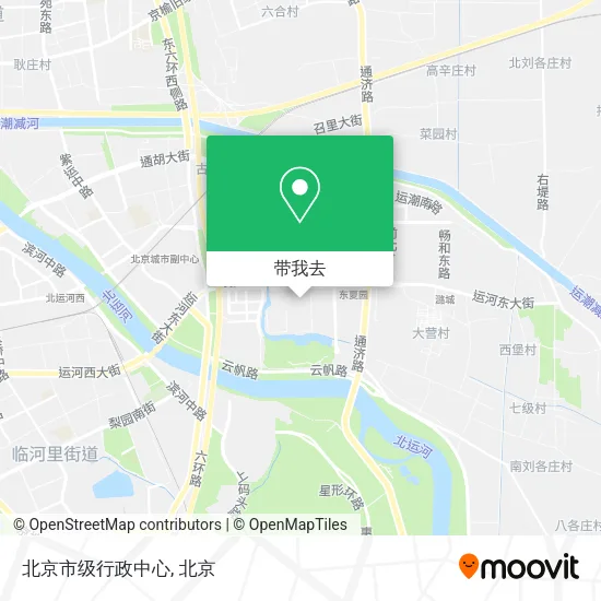 北京市级行政中心地图