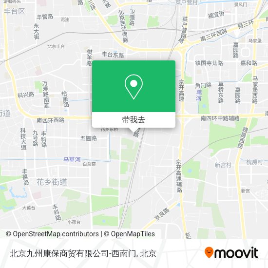 北京九州康保商贸有限公司-西南门地图