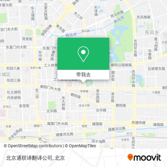 北京通联译翻译公司地图
