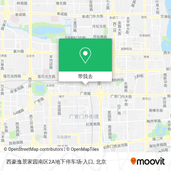 西豪逸景家园南区2A地下停车场-入口地图