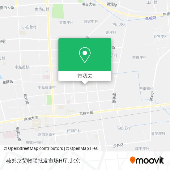 燕郊京贸物联批发市场H厅地图