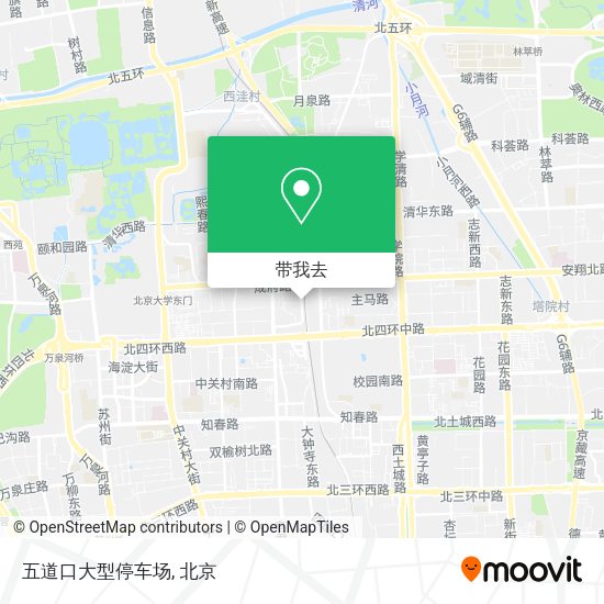 五道口大型停车场地图