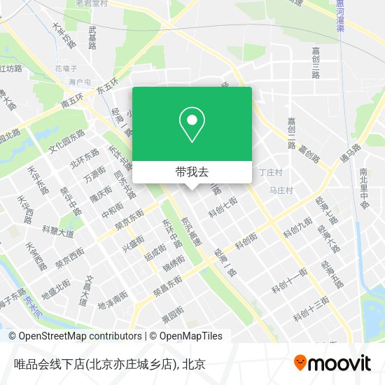 唯品会线下店(北京亦庄城乡店)地图