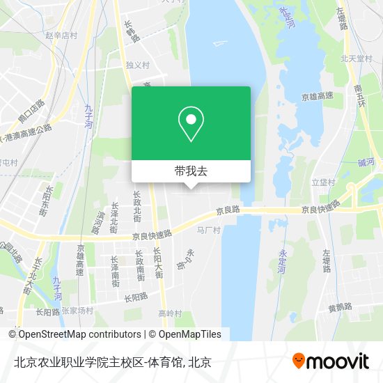 北京农业职业学院主校区-体育馆地图