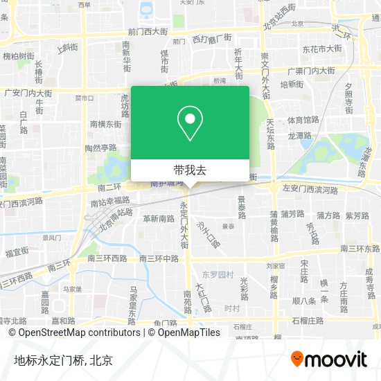地标永定门桥地图