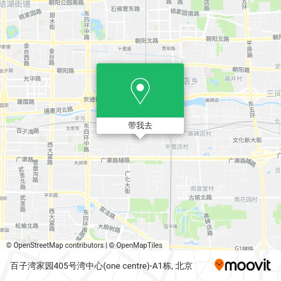 百子湾家园405号湾中心(one centre)-A1栋地图