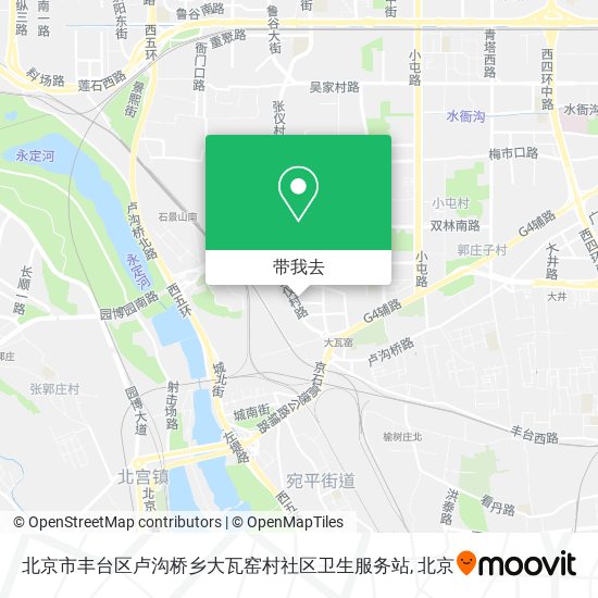 北京市丰台区卢沟桥乡大瓦窑村社区卫生服务站地图