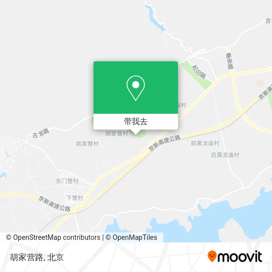 胡家营路地图
