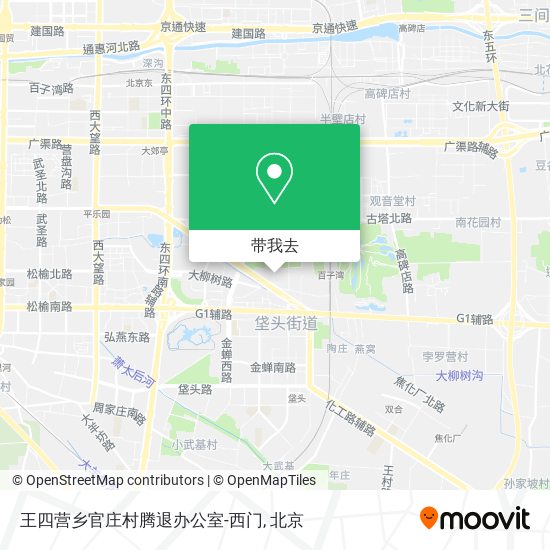 王四营乡官庄村腾退办公室-西门地图