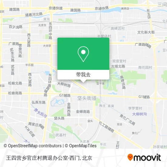 王四营乡官庄村腾退办公室-西门地图