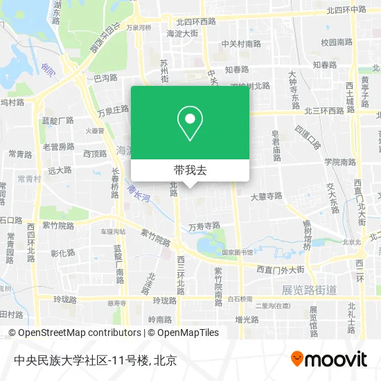 中央民族大学社区-11号楼地图