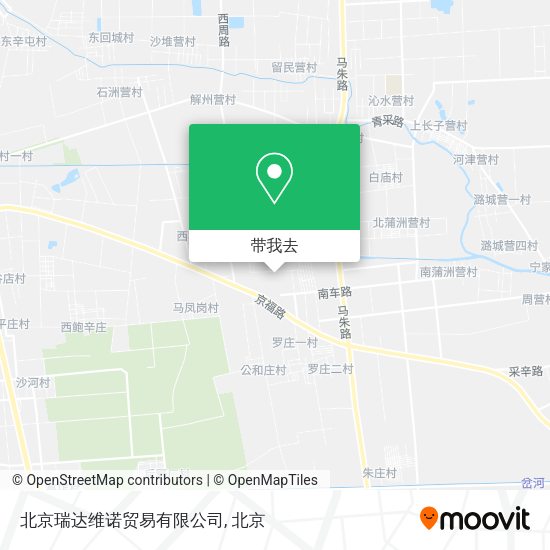 北京瑞达维诺贸易有限公司地图