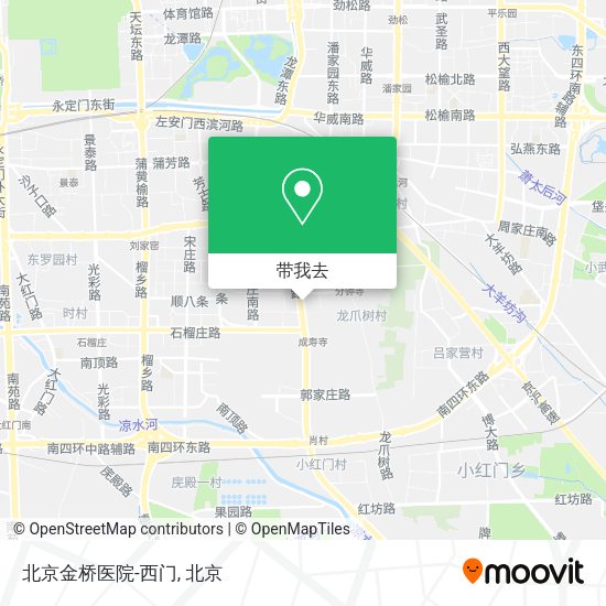北京金桥医院-西门地图