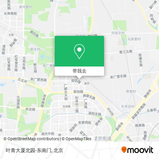 叶青大厦北园-东南门地图