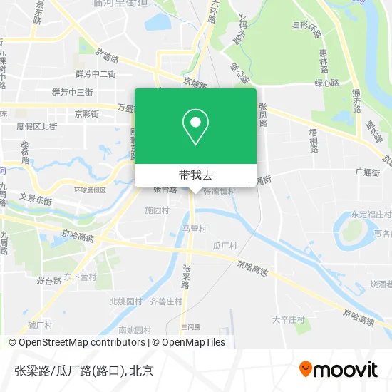 张梁路/瓜厂路(路口)地图