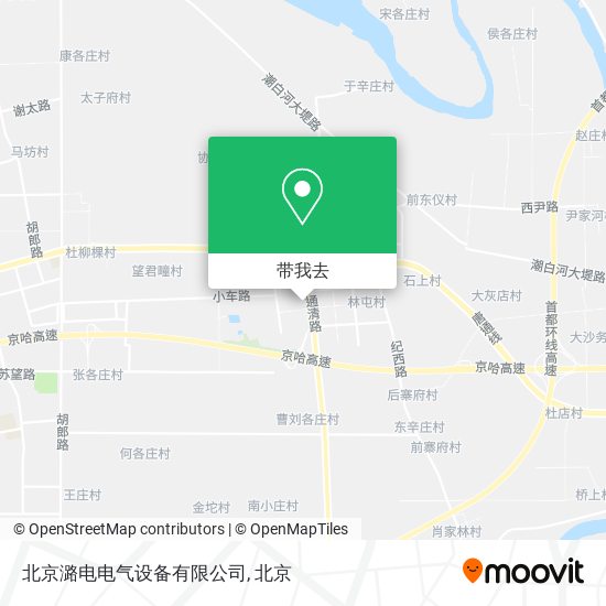北京潞电电气设备有限公司地图