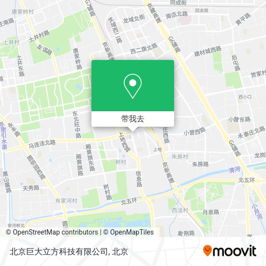 北京巨大立方科技有限公司地图