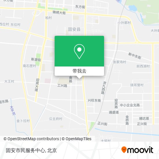 固安市民服务中心地图