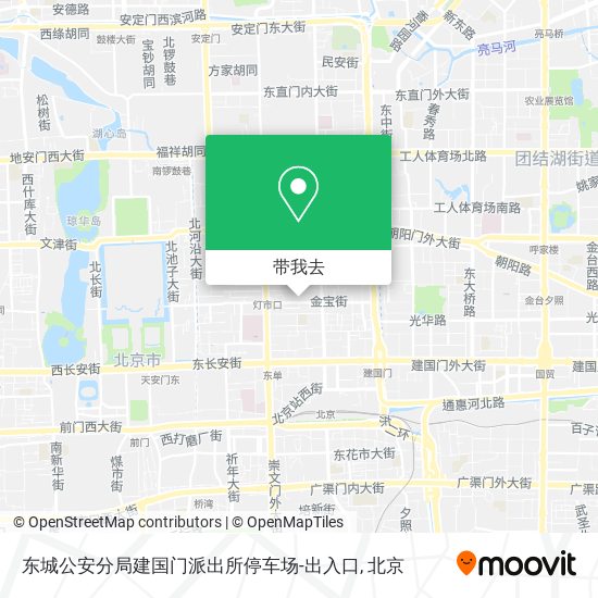 东城公安分局建国门派出所停车场-出入口地图