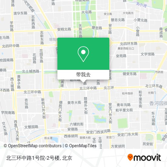 北三环中路1号院-2号楼地图