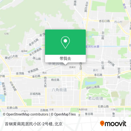 首钢黄南苑居民小区-2号楼地图