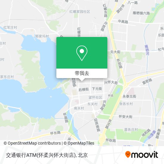 交通银行ATM(怀柔兴怀大街店)地图