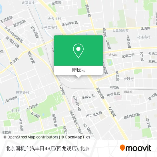 北京国机广汽丰田4S店(回龙观店)地图